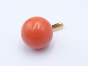 K18　珊瑚約10.7mm　ペンダントトップ　2.0g